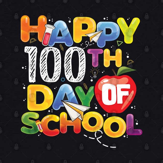 Funny Teachers Kids Child Happy 100 Days 100th day of school by Gaming champion